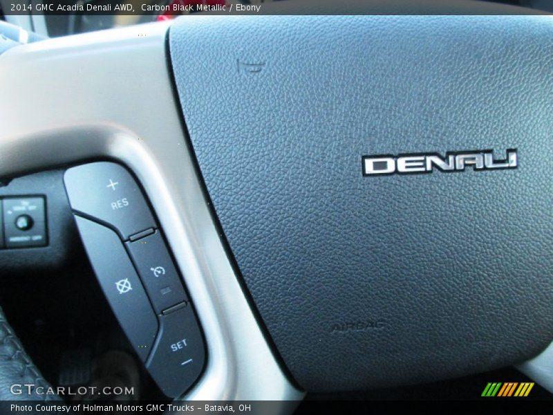 Carbon Black Metallic / Ebony 2014 GMC Acadia Denali AWD