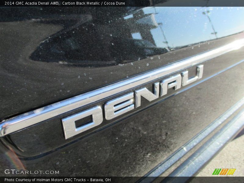 Carbon Black Metallic / Cocoa Dune 2014 GMC Acadia Denali AWD