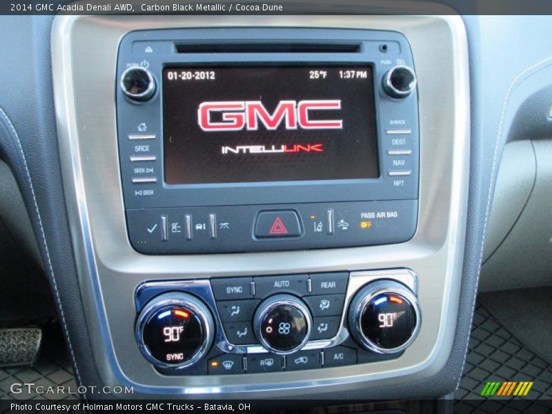 Carbon Black Metallic / Cocoa Dune 2014 GMC Acadia Denali AWD