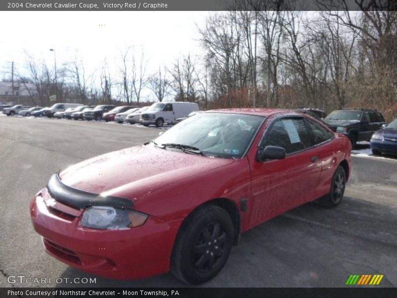 Victory Red / Graphite 2004 Chevrolet Cavalier Coupe