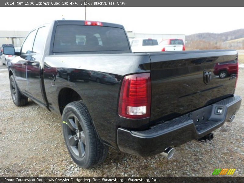 Black / Black/Diesel Gray 2014 Ram 1500 Express Quad Cab 4x4