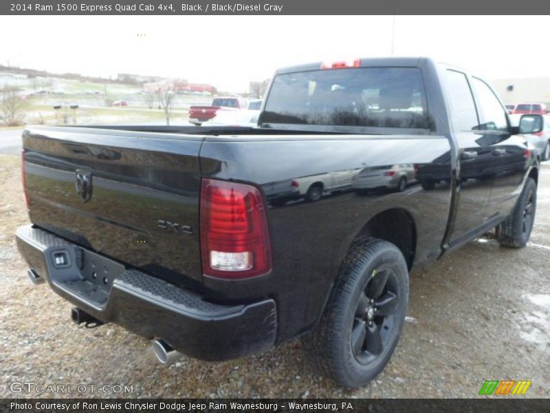 Black / Black/Diesel Gray 2014 Ram 1500 Express Quad Cab 4x4
