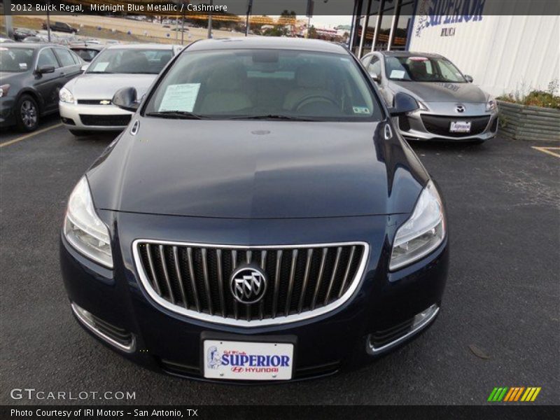 Midnight Blue Metallic / Cashmere 2012 Buick Regal