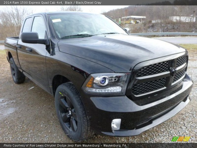 Black / Black/Diesel Gray 2014 Ram 1500 Express Quad Cab 4x4
