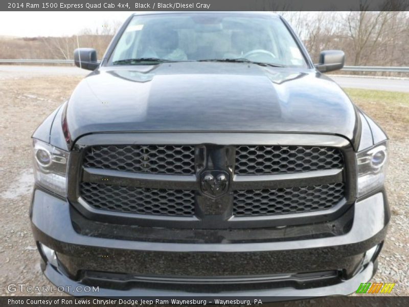Black / Black/Diesel Gray 2014 Ram 1500 Express Quad Cab 4x4