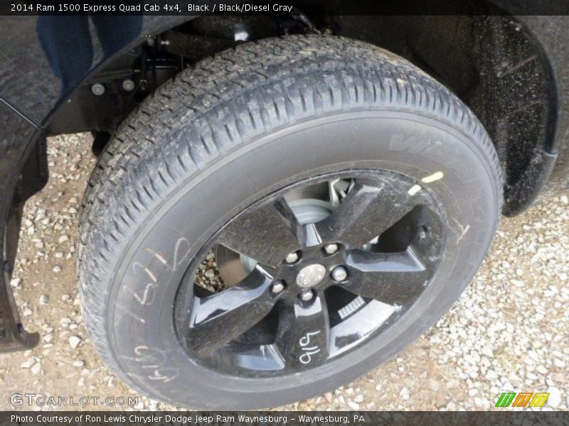 Black / Black/Diesel Gray 2014 Ram 1500 Express Quad Cab 4x4