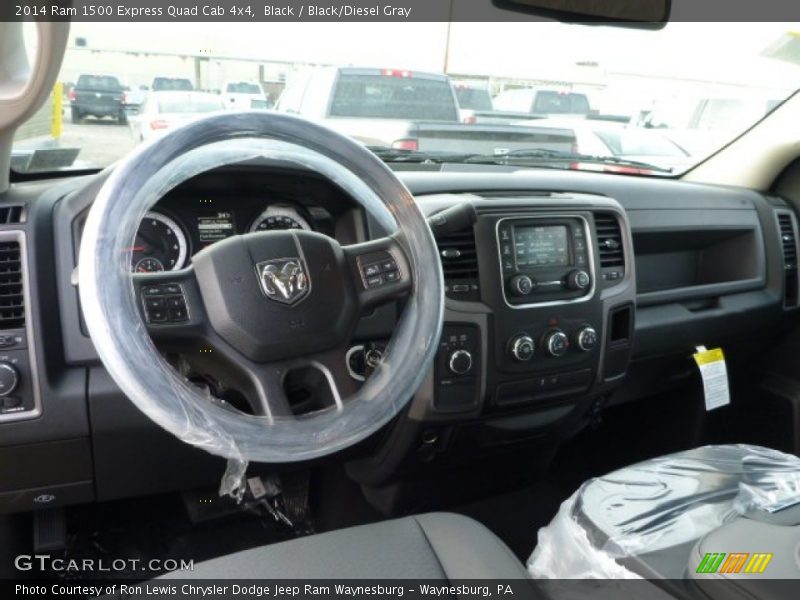 Black / Black/Diesel Gray 2014 Ram 1500 Express Quad Cab 4x4