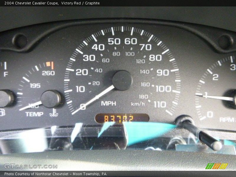 Victory Red / Graphite 2004 Chevrolet Cavalier Coupe