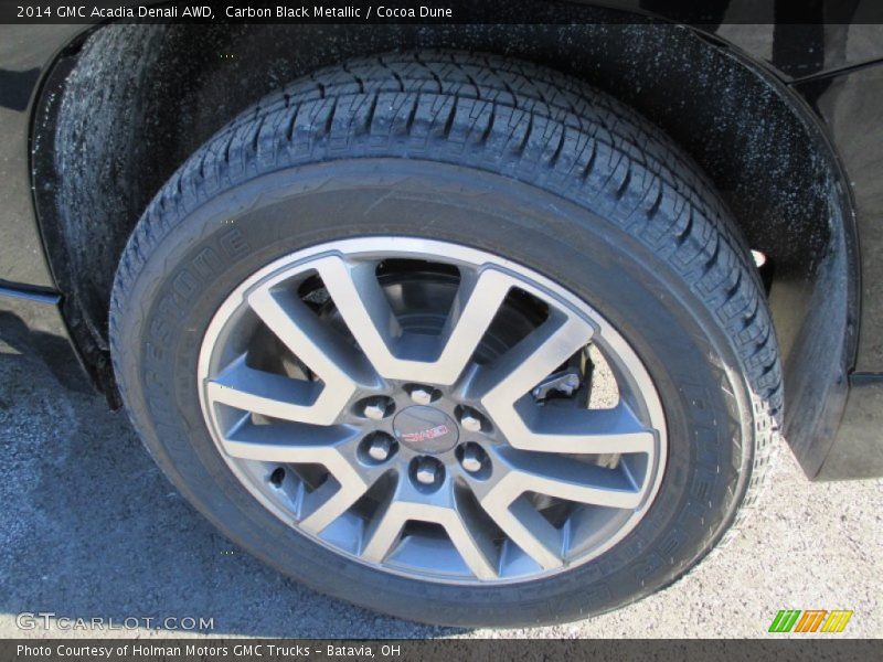 Carbon Black Metallic / Cocoa Dune 2014 GMC Acadia Denali AWD