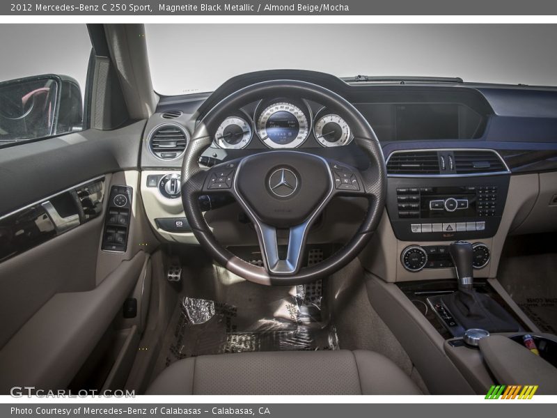 Magnetite Black Metallic / Almond Beige/Mocha 2012 Mercedes-Benz C 250 Sport
