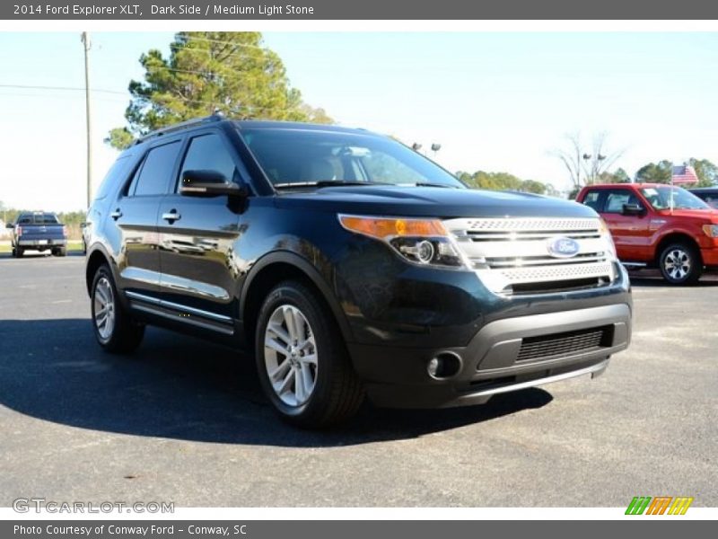 Dark Side / Medium Light Stone 2014 Ford Explorer XLT