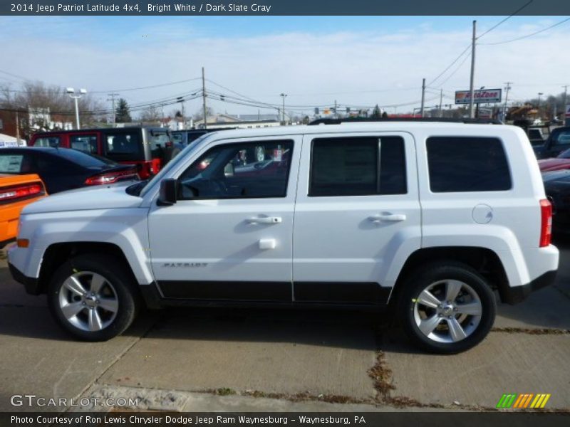Bright White / Dark Slate Gray 2014 Jeep Patriot Latitude 4x4