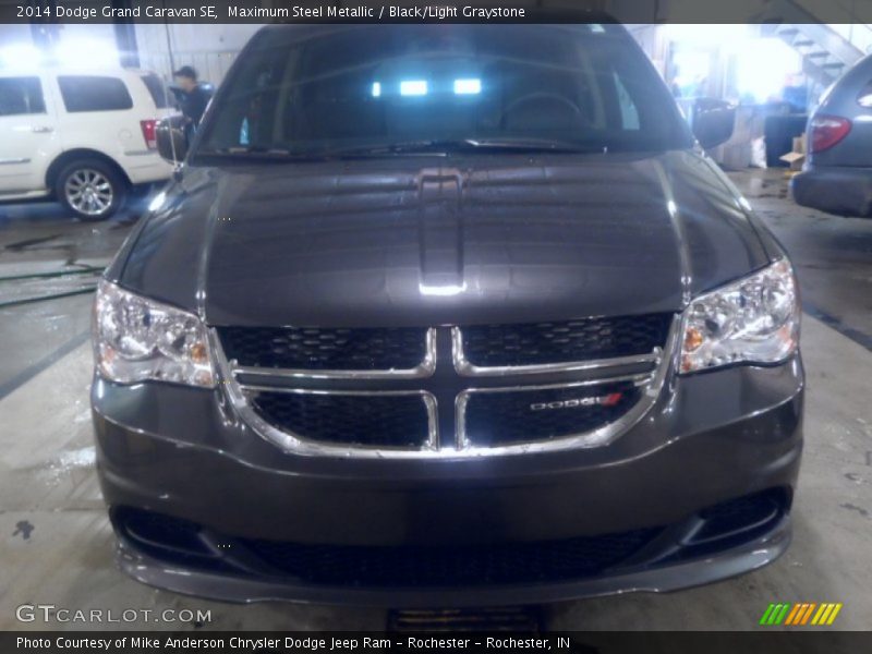 Maximum Steel Metallic / Black/Light Graystone 2014 Dodge Grand Caravan SE