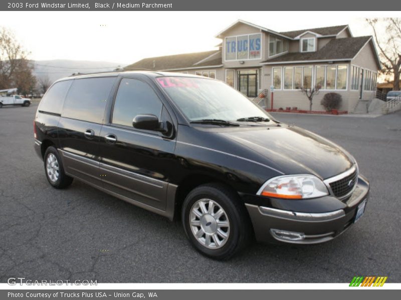 Black / Medium Parchment 2003 Ford Windstar Limited