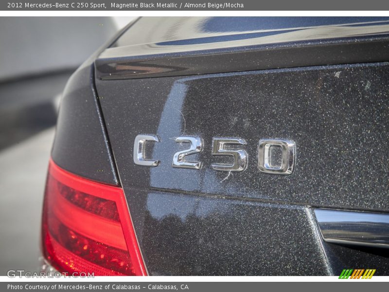 Magnetite Black Metallic / Almond Beige/Mocha 2012 Mercedes-Benz C 250 Sport