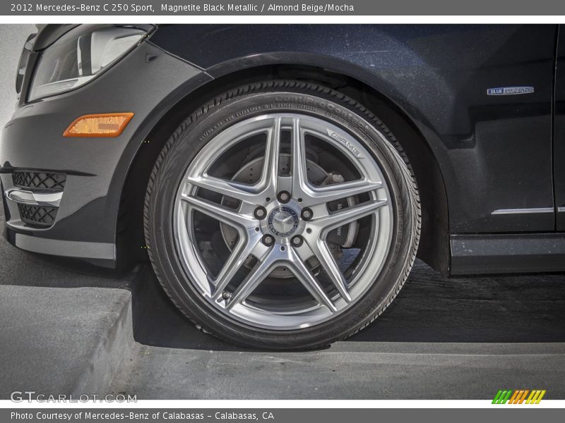 Magnetite Black Metallic / Almond Beige/Mocha 2012 Mercedes-Benz C 250 Sport
