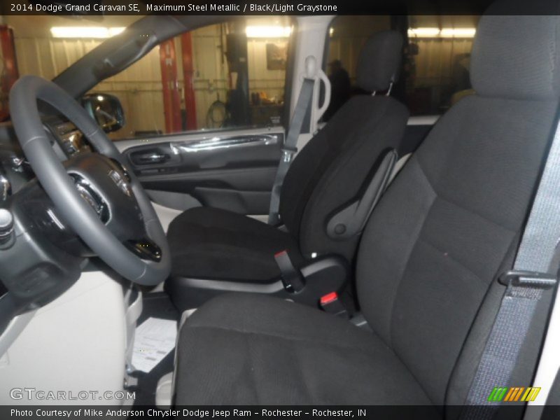 Maximum Steel Metallic / Black/Light Graystone 2014 Dodge Grand Caravan SE