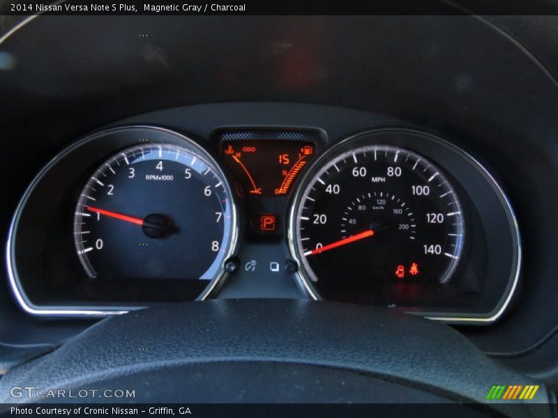 Magnetic Gray / Charcoal 2014 Nissan Versa Note S Plus