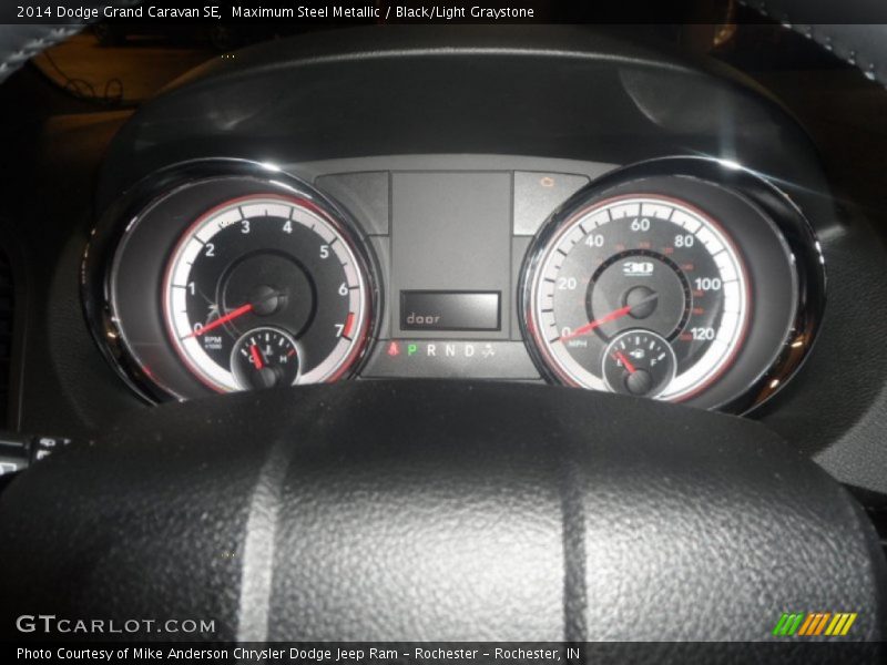 Maximum Steel Metallic / Black/Light Graystone 2014 Dodge Grand Caravan SE