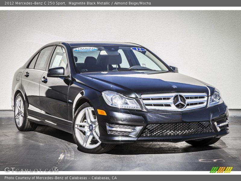 Magnetite Black Metallic / Almond Beige/Mocha 2012 Mercedes-Benz C 250 Sport