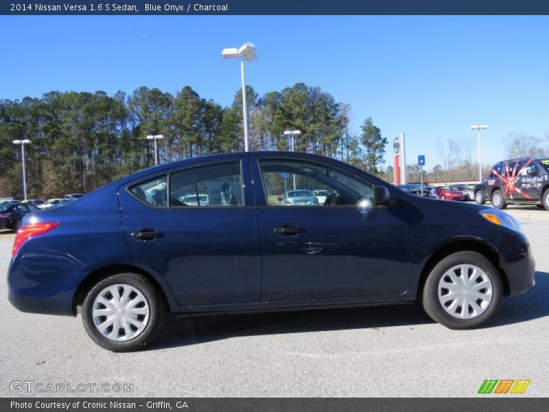 Blue Onyx / Charcoal 2014 Nissan Versa 1.6 S Sedan