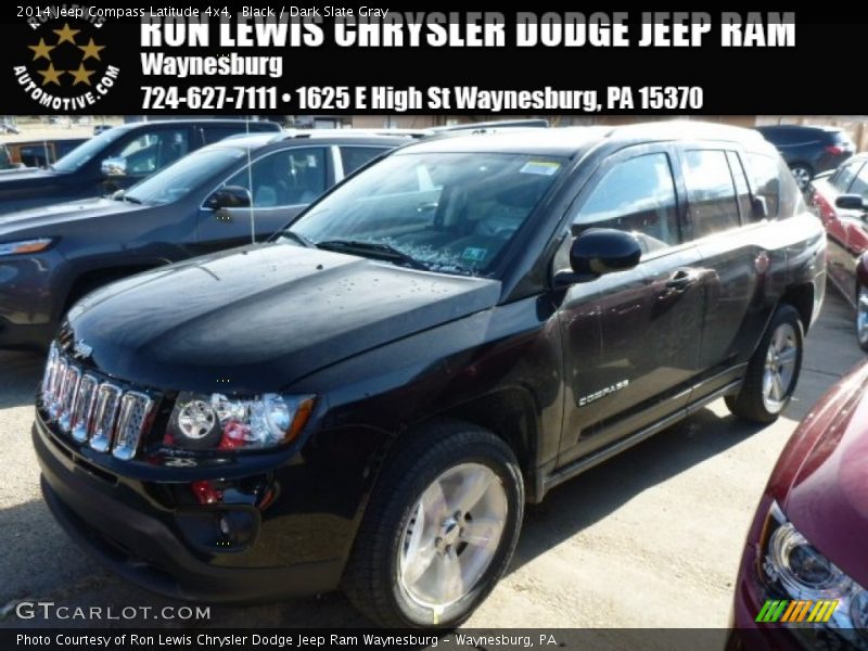 Black / Dark Slate Gray 2014 Jeep Compass Latitude 4x4