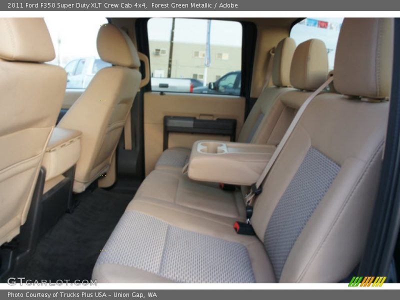 Forest Green Metallic / Adobe 2011 Ford F350 Super Duty XLT Crew Cab 4x4