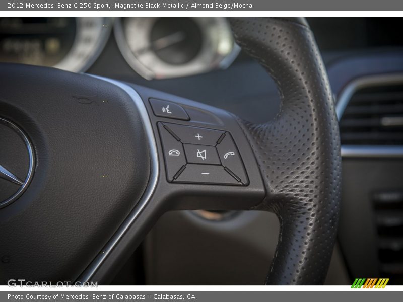 Magnetite Black Metallic / Almond Beige/Mocha 2012 Mercedes-Benz C 250 Sport