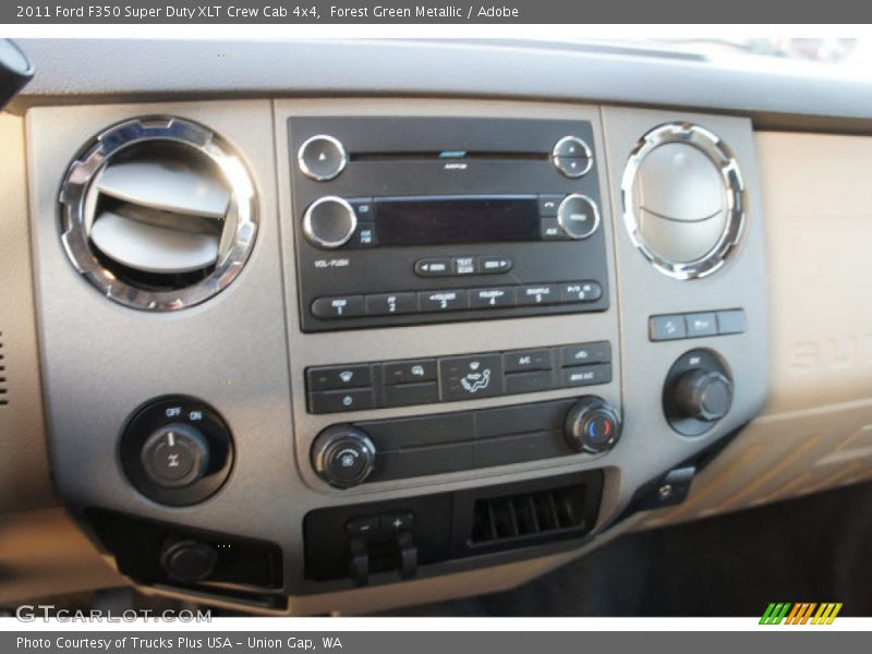 Forest Green Metallic / Adobe 2011 Ford F350 Super Duty XLT Crew Cab 4x4