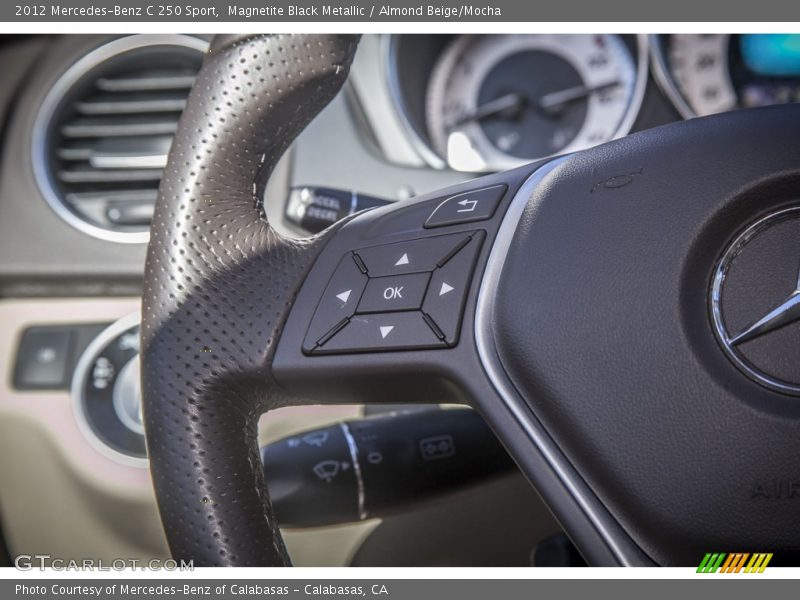 Magnetite Black Metallic / Almond Beige/Mocha 2012 Mercedes-Benz C 250 Sport