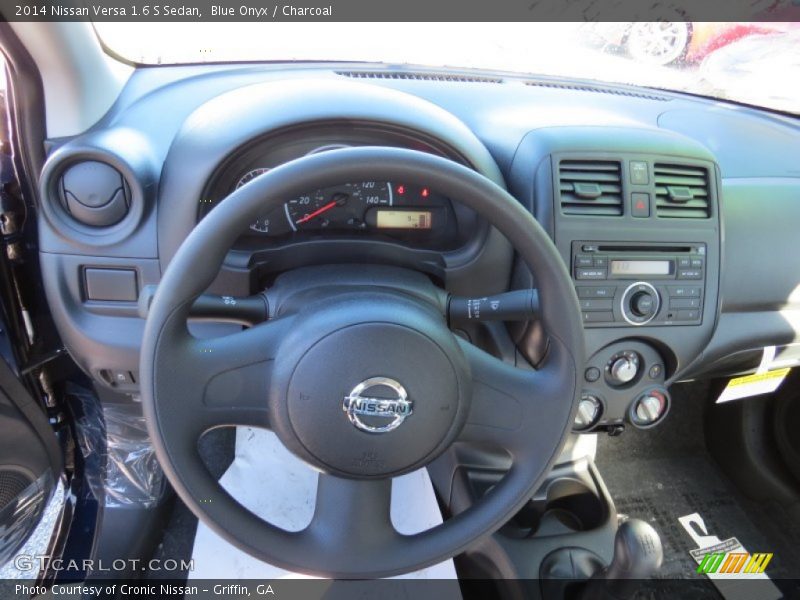 Blue Onyx / Charcoal 2014 Nissan Versa 1.6 S Sedan