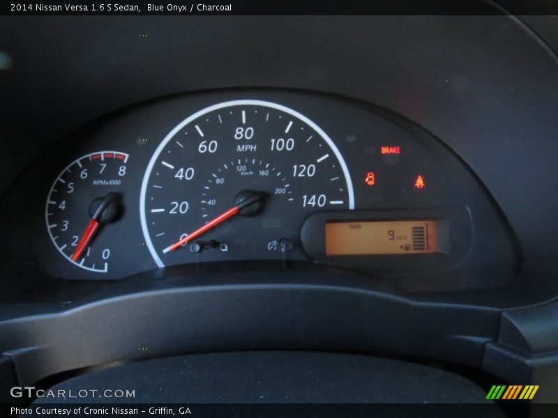 Blue Onyx / Charcoal 2014 Nissan Versa 1.6 S Sedan