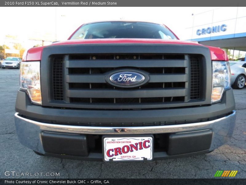 Vermillion Red / Medium Stone 2010 Ford F150 XL SuperCab