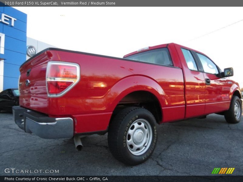 Vermillion Red / Medium Stone 2010 Ford F150 XL SuperCab