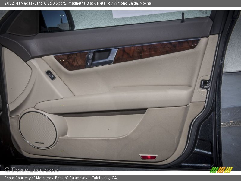Magnetite Black Metallic / Almond Beige/Mocha 2012 Mercedes-Benz C 250 Sport