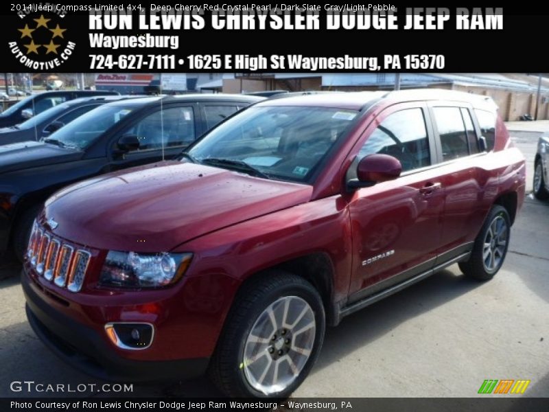 Deep Cherry Red Crystal Pearl / Dark Slate Gray/Light Pebble 2014 Jeep Compass Limited 4x4