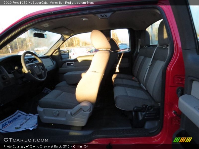 Vermillion Red / Medium Stone 2010 Ford F150 XL SuperCab