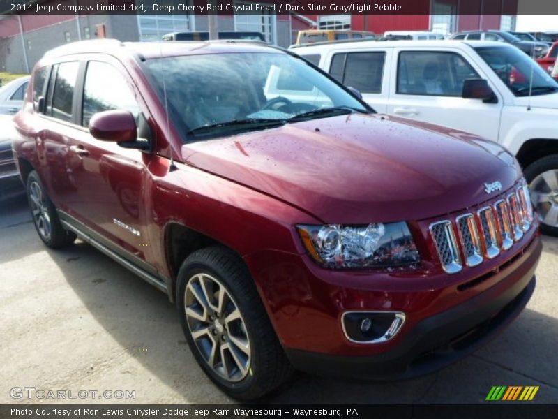 Deep Cherry Red Crystal Pearl / Dark Slate Gray/Light Pebble 2014 Jeep Compass Limited 4x4