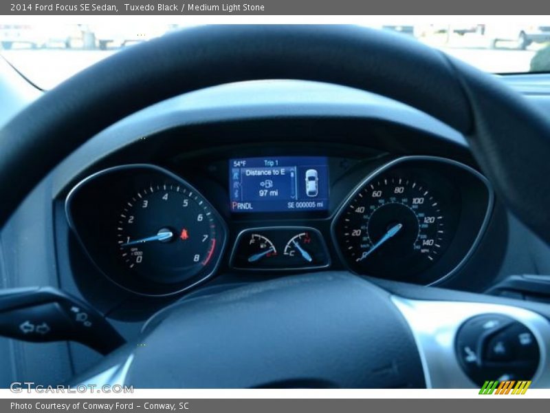 Tuxedo Black / Medium Light Stone 2014 Ford Focus SE Sedan