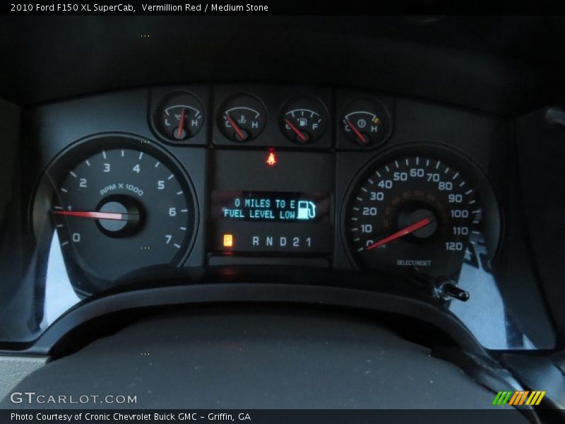 Vermillion Red / Medium Stone 2010 Ford F150 XL SuperCab