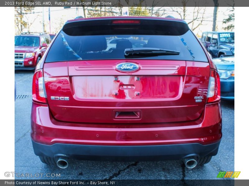 Ruby Red / Medium Light Stone 2013 Ford Edge SEL AWD
