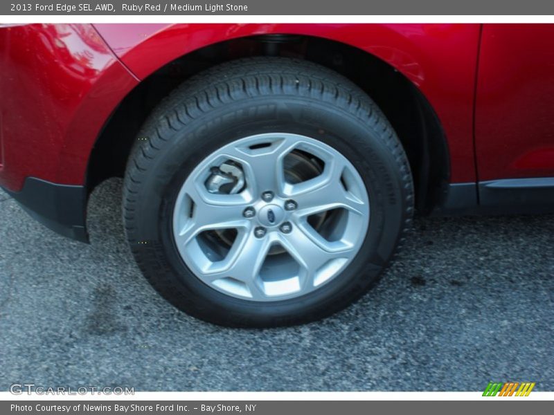Ruby Red / Medium Light Stone 2013 Ford Edge SEL AWD
