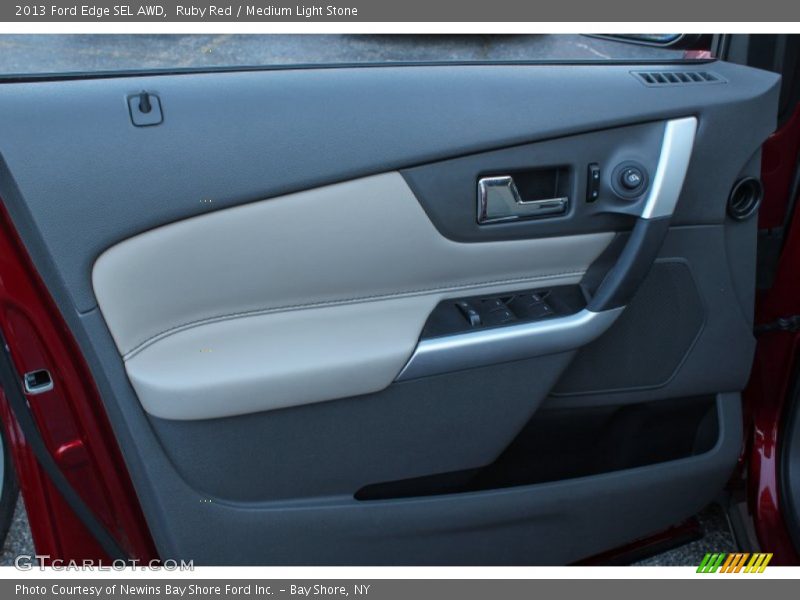 Ruby Red / Medium Light Stone 2013 Ford Edge SEL AWD