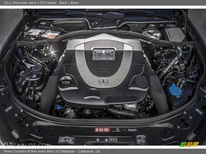 Black / Black 2011 Mercedes-Benz S 550 Sedan
