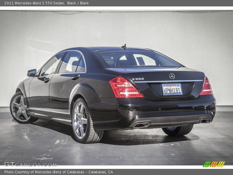 Black / Black 2011 Mercedes-Benz S 550 Sedan