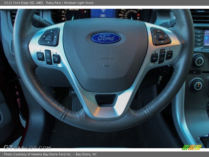 Ruby Red / Medium Light Stone 2013 Ford Edge SEL AWD