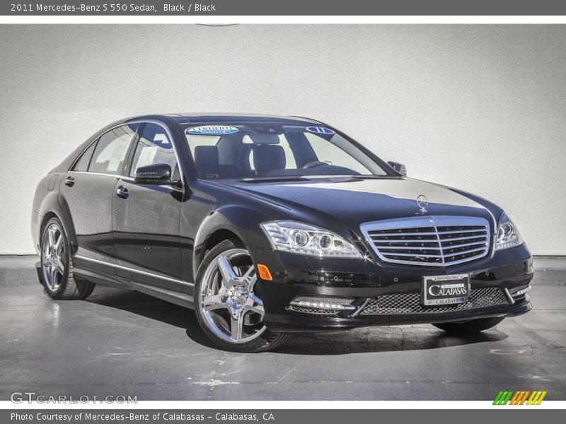 Black / Black 2011 Mercedes-Benz S 550 Sedan