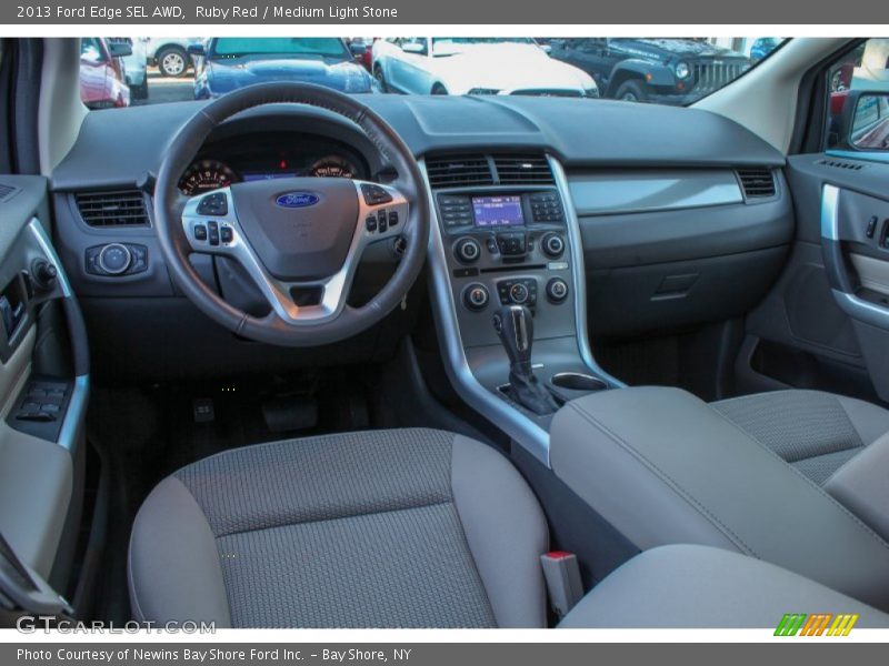 Ruby Red / Medium Light Stone 2013 Ford Edge SEL AWD