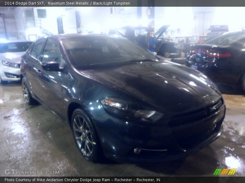 Maximum Steel Metallic / Black/Light Tungsten 2014 Dodge Dart SXT