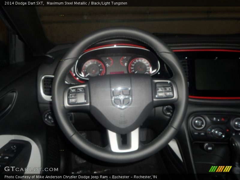 Maximum Steel Metallic / Black/Light Tungsten 2014 Dodge Dart SXT